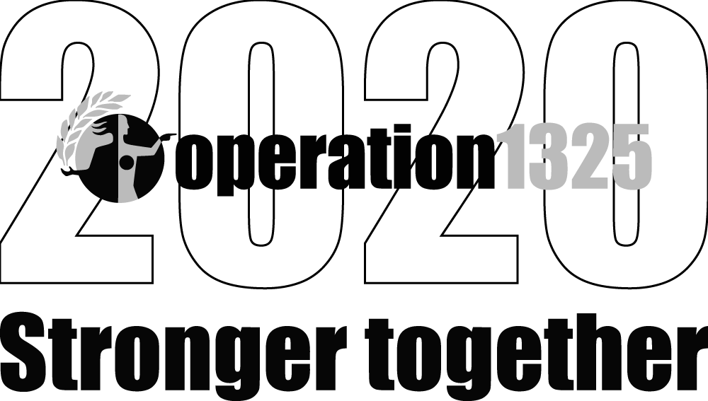 Logotyp för Operation1325 och länk till extern sida.